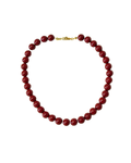 Crimson Beaded Choker