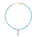 Saltwater Beaded Fish Necklace
