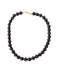 Dark Purple Beaded Choker