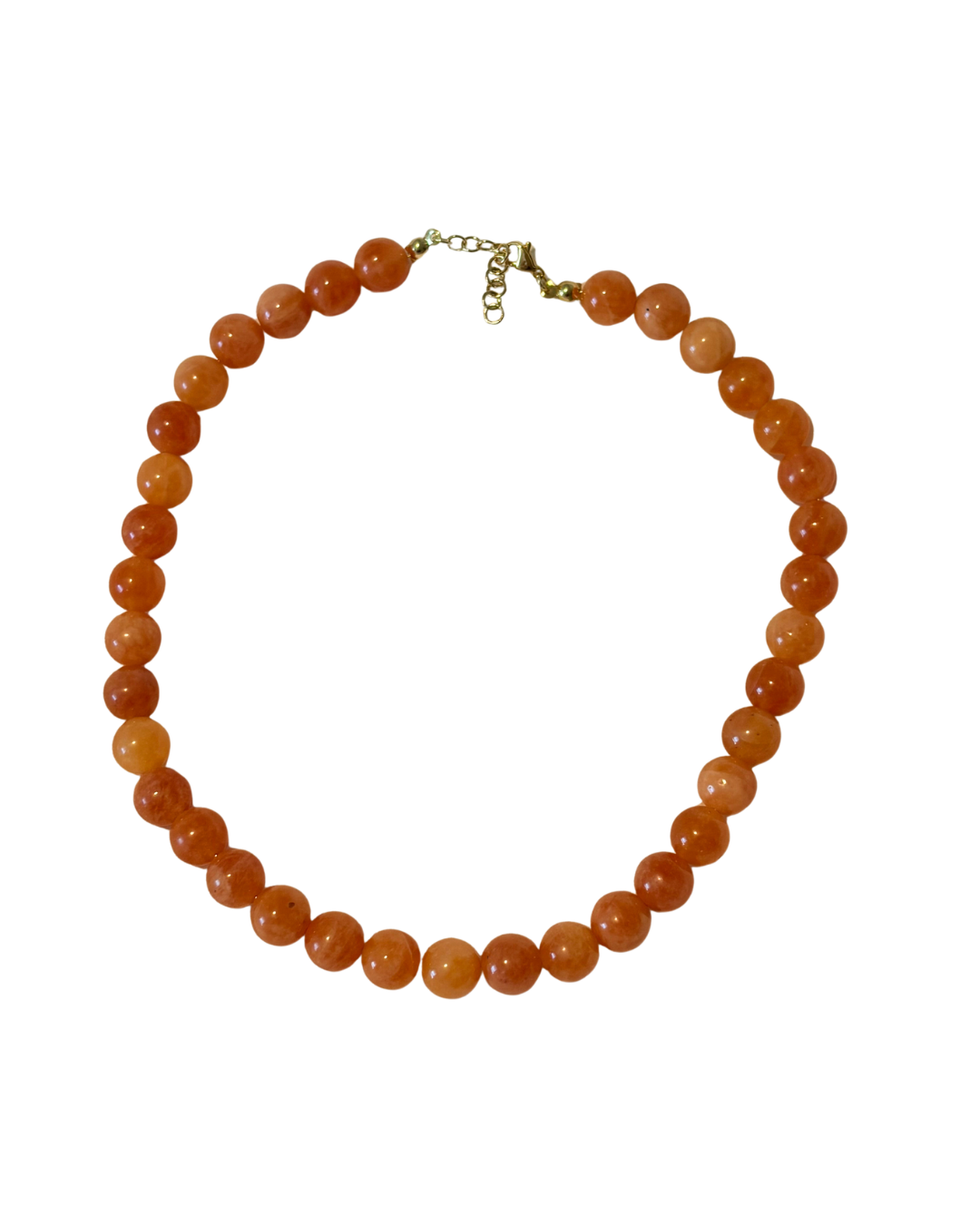 Orange Beaded Choker