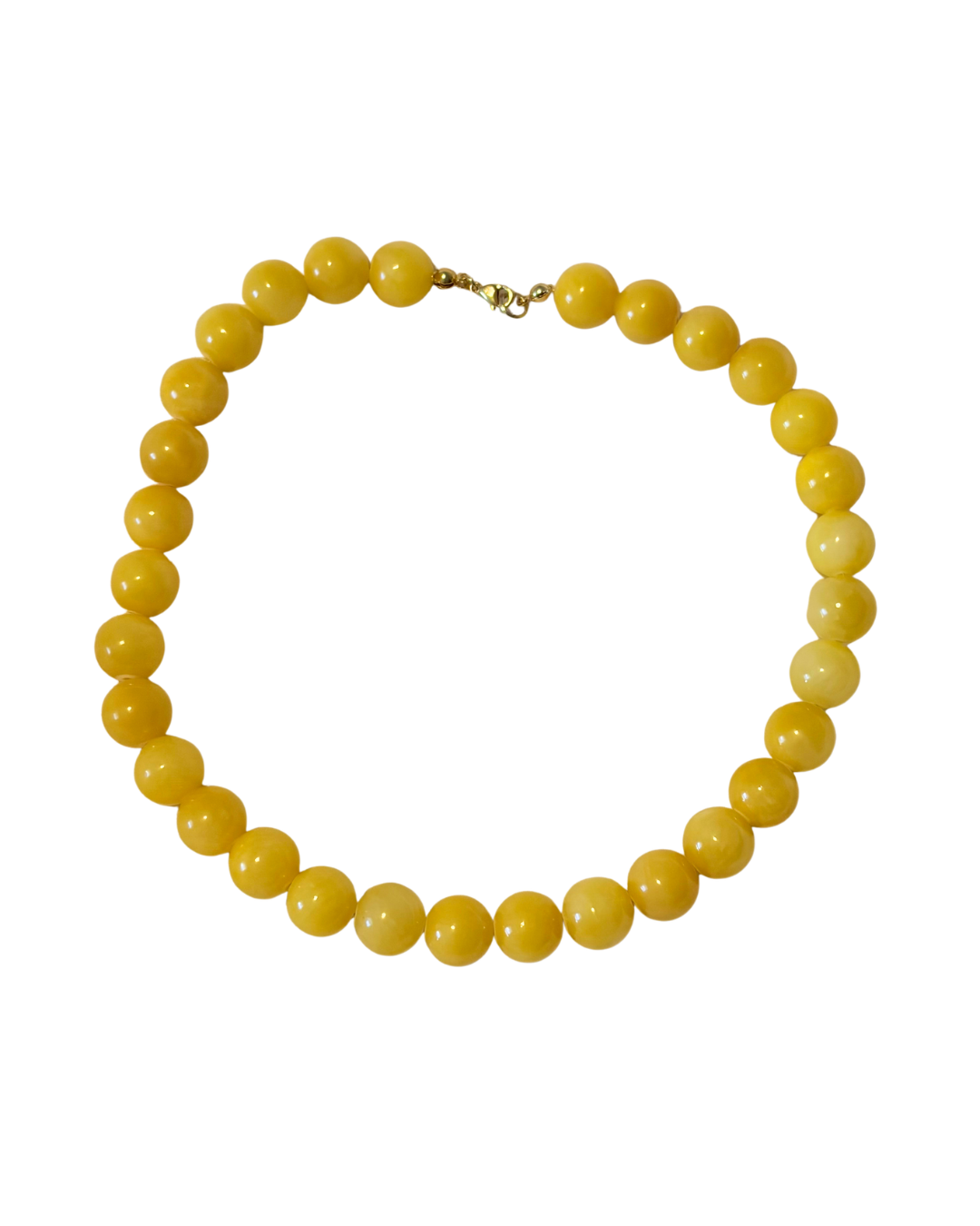 Yellow Beaded Choker