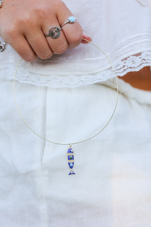 Bluefine Wire Necklace