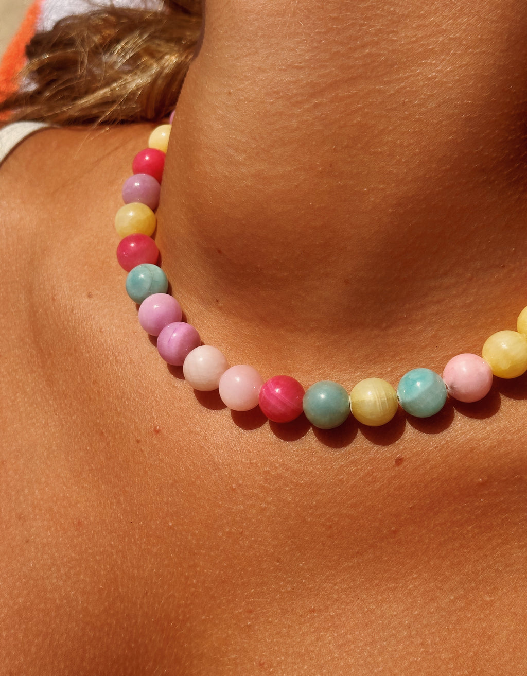 Jelly Bean Beaded Choker